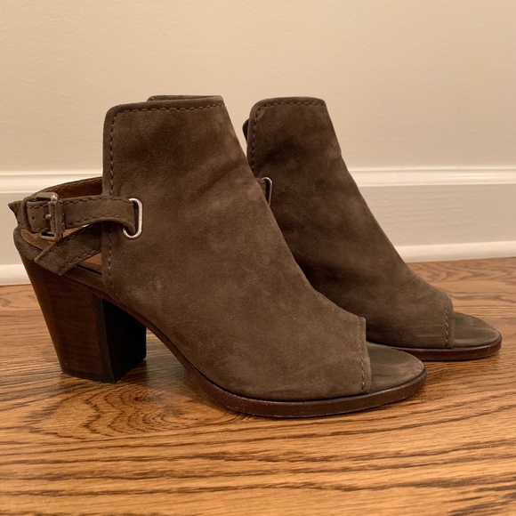 frye open toe booties